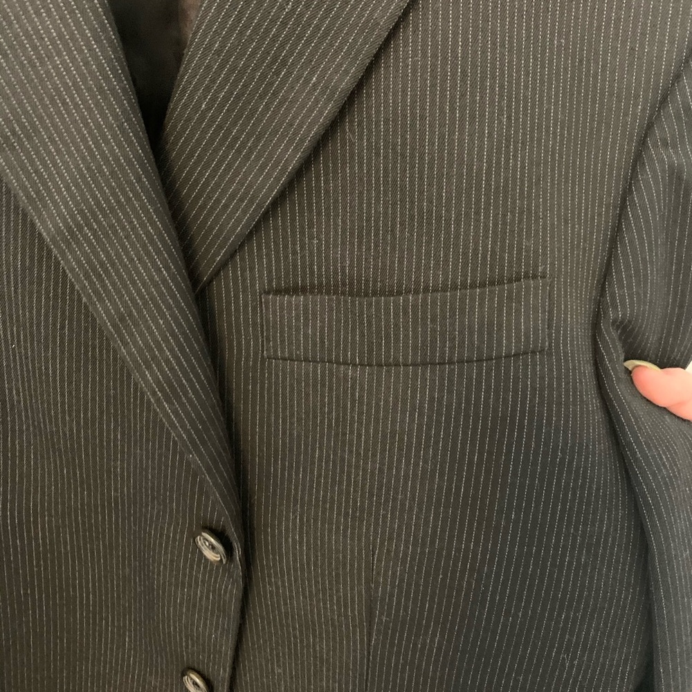 Merona men’s black pinstripe blazer